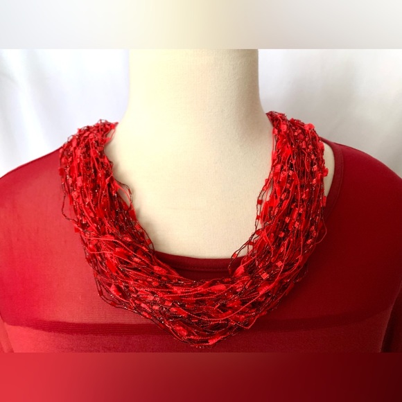 Brand New Burgundy/Red Top/Blouse by Red Coral - Picture 5 of 10